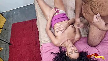 skinny thai teen slut masturbates to massive cumshot blast