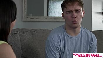 Aria Valencia's Tight Pussy Creampied By Stepbro