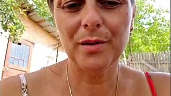 mature blonde milf orgasms rubbing natural big tits