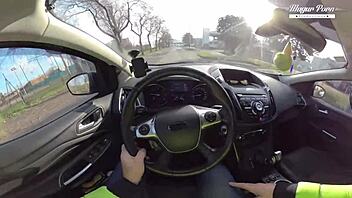 lili charmelle stops car for wild creampie fuck on the spot