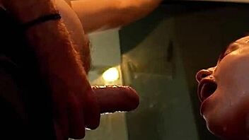 Russia meets Argentina in wild toilet pee swap cock suck cum bath orgy