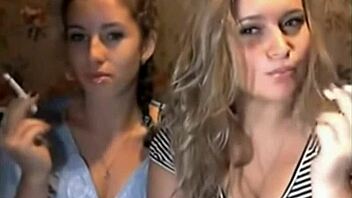 wanna watch these cigarette smoking cam girls tease