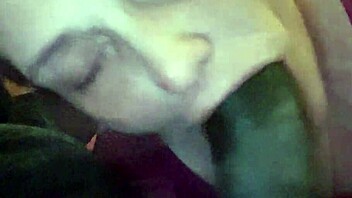 Watch me worship his huge cock with sloppy deepthroat and cum swallow