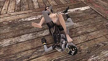 fallout 4 hentai teen lesbians fuck hard in latex bdsm