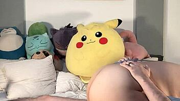 Latino couple flashes asses then fucks passionately around house