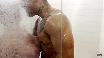 SHOCKING SHOWER ANAL CREAMPIE FOR LUIZA MARCATO!