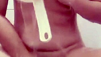 Petite Asian teen bathes then fucks her boyfriend's huge cock wildly