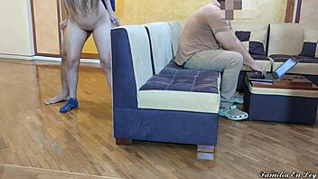 i fuck hot married asian wife while hubby works laptop