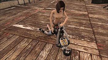 fallout 4 hentai teen lesbians fuck hard in latex bdsm