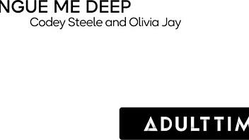 Olivia Jay caught masturbating begs for Codey Steele's cock finish