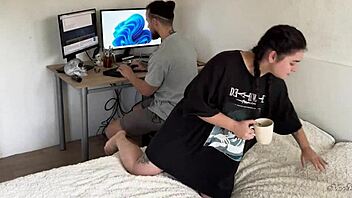 uhm... gamer slut rides stepbro's cock after blackmail leak...