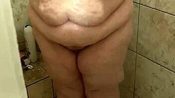 curvy bbw wife washes up in shower part 2
