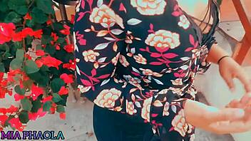 Petite Latina Milf Fucks for Cash in Wild Street Cowgirl Creampie