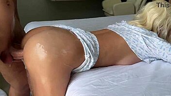 Wanna see her dripping with hot cum all over that sexy body?