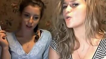 wanna watch these cigarette smoking cam girls tease