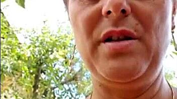 mature blonde milf orgasms rubbing natural big tits