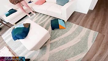 milf crush explodes as she spreads curvy pussy for homemade creampie