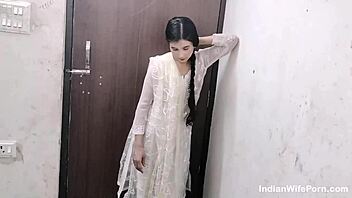 horny indian milf fucked hard missionary cumshot desi bhabhi style