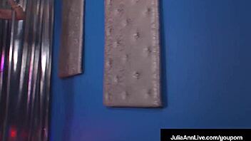 mega milf julia ann gags chokes deepthroat monster cock wild