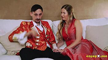 My shaved blonde bombshell deepthroats cock licks and fucks hard