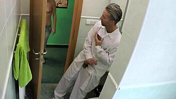 Doctor sneaks footage of redhead nurse fuck