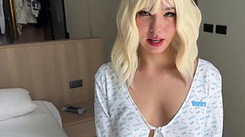 Wanna see her dripping with hot cum all over that sexy body?