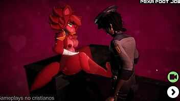 sexy big tits babe delivers intense cum footjob nights