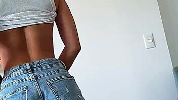 brunette latina nasty deepthroat pov swallows every drop