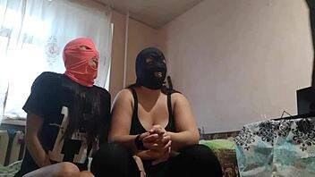 Pregnant neighbor joins us for dirty talk threesome