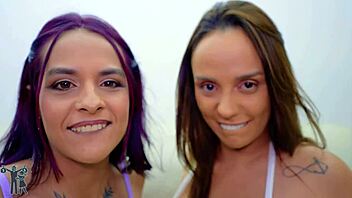 i dominated barbara alves and perverted foreigner with street handjob cum explosion