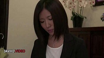 naughty asian office trio passionate fuck fest