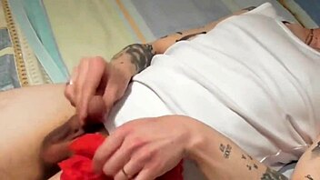 My stepsis catches me with her panties and swallows my load