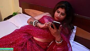 chubby indian babe enjoys bent over doggystyle creampie sex