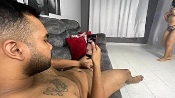 mia montielth teases watch me deepthroat my roommates huge cock