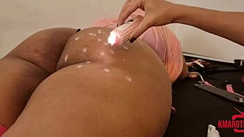 gordinha loses it in hot bdsm foot domination session