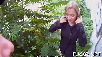 spy glasses guy pounds teen's wet fur pie hard