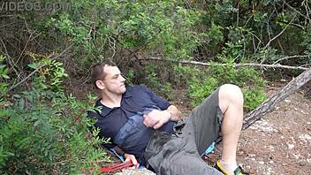 aixmen la cubana fucks wildly in forest car with monster cock