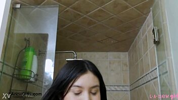 pretty asian teen 18+ took a shower