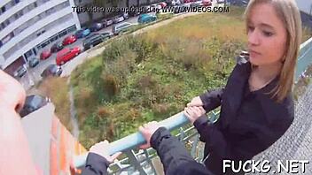 spy glasses guy pounds teen's wet fur pie hard