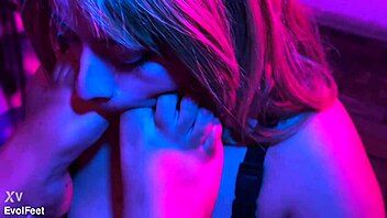 Smoking goddess feet worship deepthroat choke gagging toes