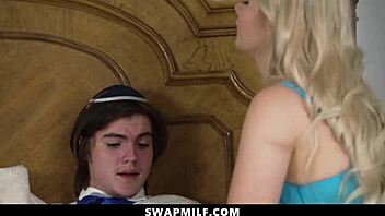 Hot milfs swap partners for wild foursome fun