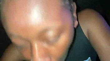 Oh teen neighbor, your sloppy deepthroat ebony blowjob ends in creampie!