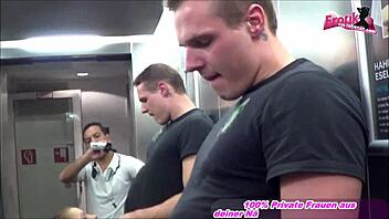 skinny german slut begs for public elevator fuck pov