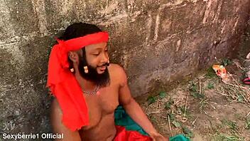 Slutty ebony wife bends over for intense doggystyle pounding