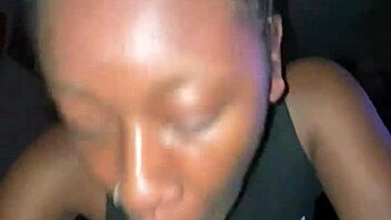 Oh teen neighbor, your sloppy deepthroat ebony blowjob ends in creampie!