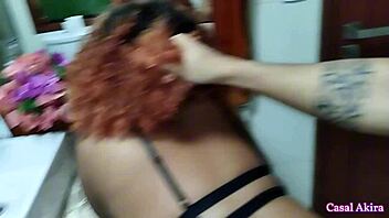 leaked hotel vid shows brazilian couple's rough creampie doggy!