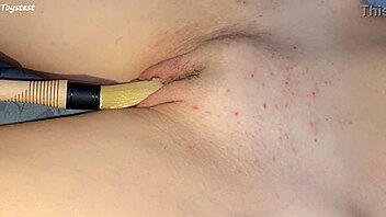 paintbrush uh gets my tight shaved pussy dripping wet now