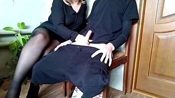 Imagine risking it all for juicy mature milf's hairy pussy and squirting fun 😏💦