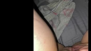 late night with her fingers deep in milf pussy