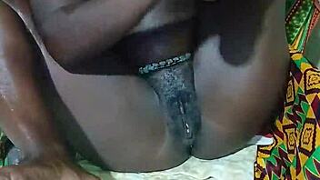 petite ghanaian teen fingers tight pussy solo